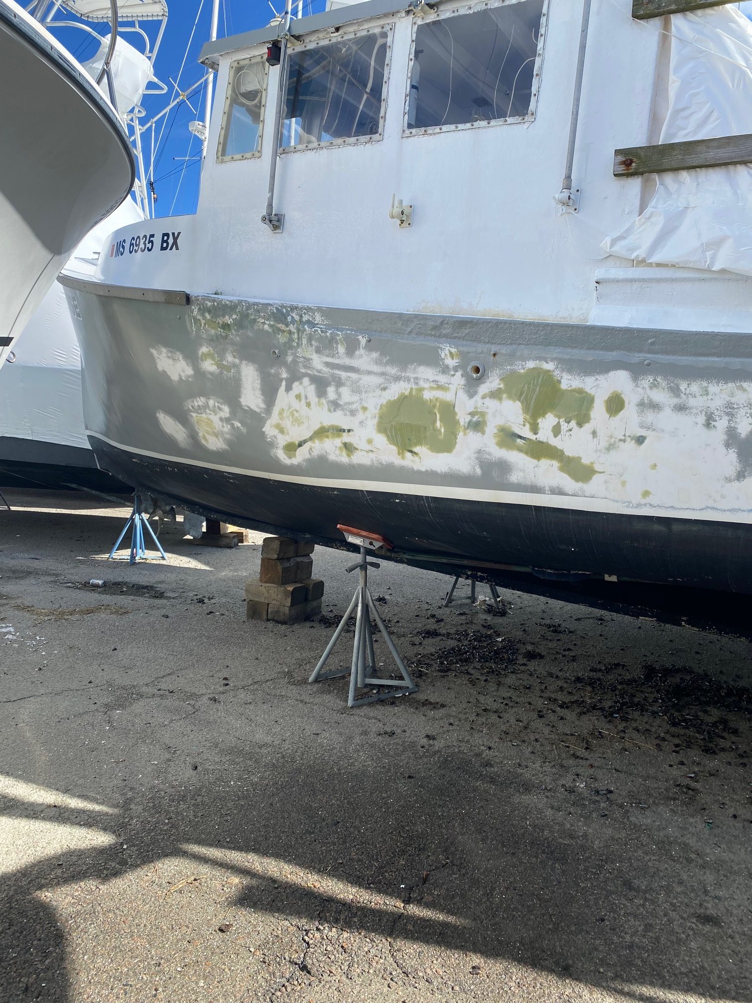 Repairing Storm Damage on Claire Elise
